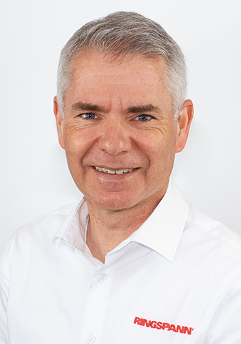 Volker Schlautmann, head of the clamping fixtures / shaft-hub-connections customer team at RINGSPANN Volker Schlautmann, head of the clamping fixtures / shaft-hub-connections customer team at RINGSPANN